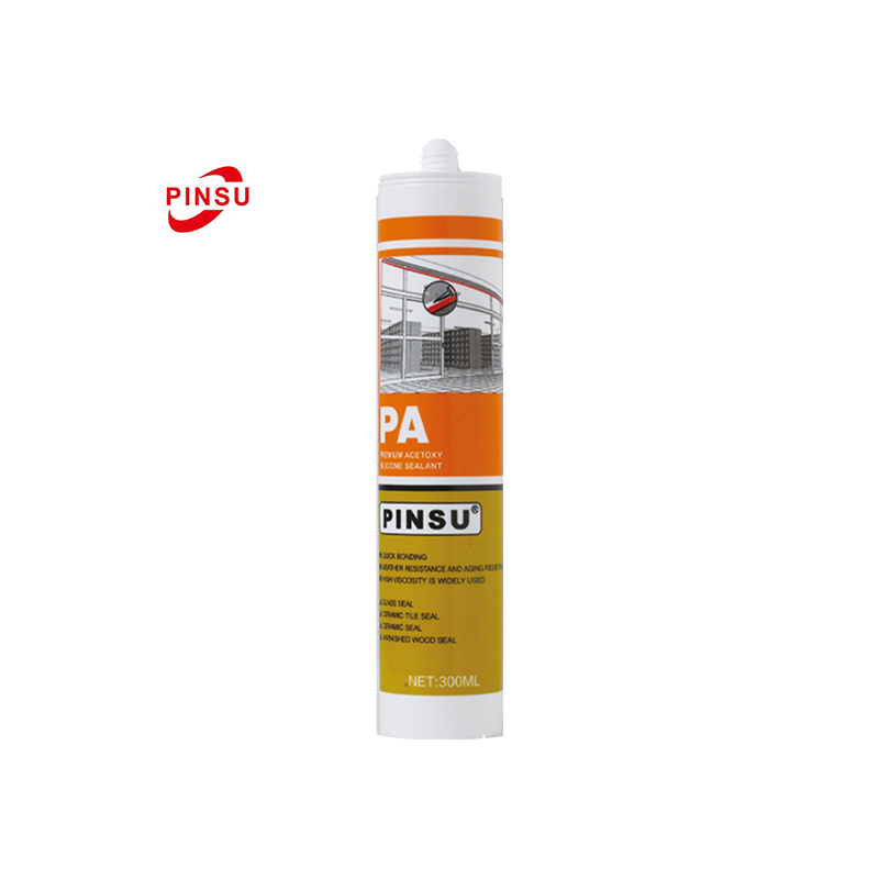 PINSU-PA Fast Cure Waterproof & Mold Resistant Acetic Silicone Sealant for Bathroom & Kitchen
