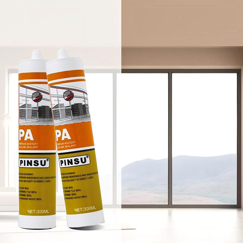 PINSU-PA Fast Cure Waterproof & Mold Resistant Acetic Silicone Sealant for Bathroom & Kitchen PINSU-PA Fast Cure Waterproof & Mold Resistant Acetic Silicone Sealant for Bathroom & Kitchen